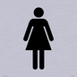 DV748: female toilet symbol only - toilet door sign