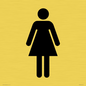 DV748: female toilet symbol only - toilet door sign