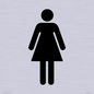 DV748: female toilet symbol only - toilet door sign