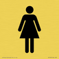 DV748: female toilet symbol only - toilet door sign