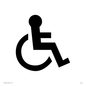 DV749: wheelchair symbol only - door sign