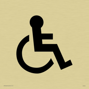 DV749: wheelchair symbol only - door sign