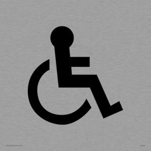 DV749: wheelchair symbol only - door sign