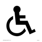 DV749: wheelchair symbol only - door sign