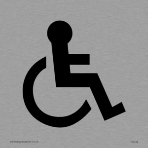DV749: wheelchair symbol only - door sign