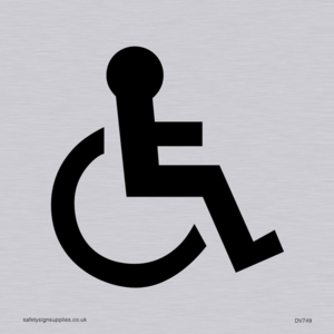 DV749: wheelchair symbol only - door sign