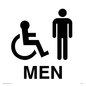 DV750: men - toilet door sign