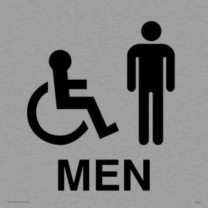 DV750: men - toilet door sign