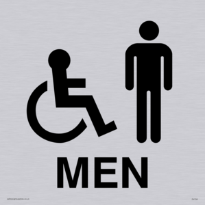 DV750: men - toilet door sign