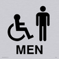DV750: men - toilet door sign