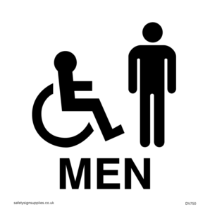 DV750: men - toilet door sign