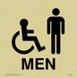 DV750: men - toilet door sign