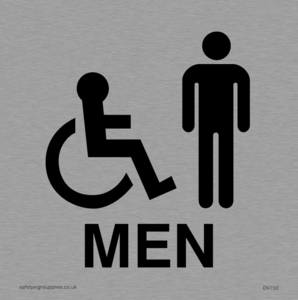 DV750: men - toilet door sign