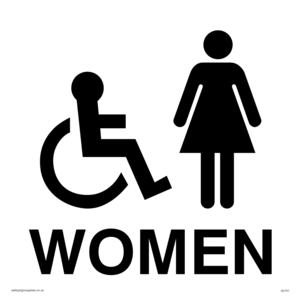 DV751: women - toilet door sign