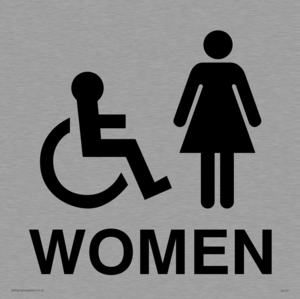 DV751: women - toilet door sign