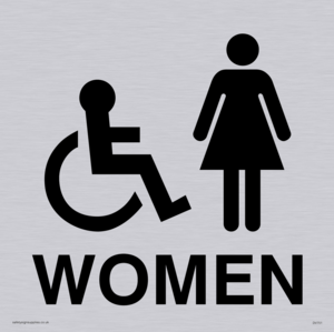 DV751: women - toilet door sign