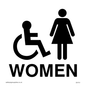 DV751: women - toilet door sign