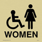 DV751: women - toilet door sign