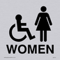 DV751: women - toilet door sign