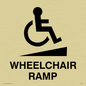 DV753: wheelchair ramp disability sign