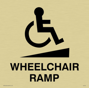 Disable Person Ramplego Sign DV753: wheelchair ramp disability sign – Viking Signs