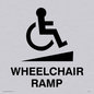 DV753: wheelchair ramp disability sign