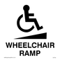 DV753: wheelchair ramp disability sign