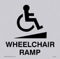 DV753: wheelchair ramp disability sign