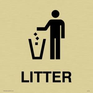DV754: litter sign