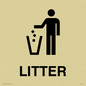 DV754: litter sign