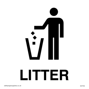 DV754: litter sign