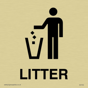 DV754: litter sign