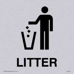 DV754: litter sign
