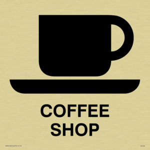 DV758: coffee shop sign