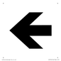 DV759: straight arrow only sign