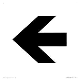 DV759: straight arrow only sign