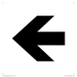 DV759: straight arrow only sign