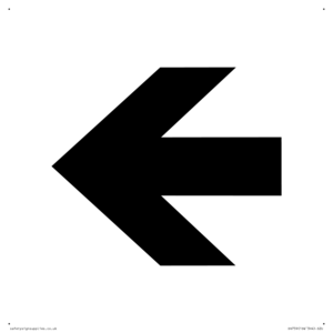 DV759: straight arrow only sign