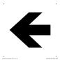 DV759: straight arrow only sign
