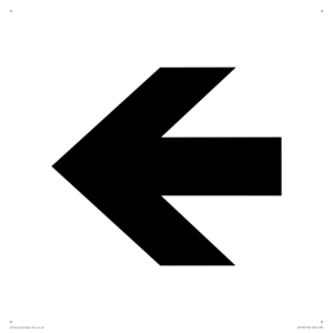 DV759: straight arrow only sign