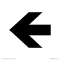 DV759: straight arrow only sign