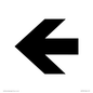 DV759: straight arrow only sign