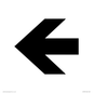 DV759: straight arrow only sign
