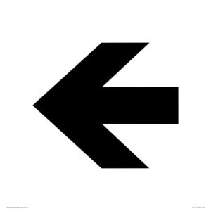 DV759: straight arrow only sign