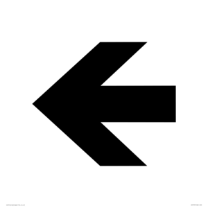 DV759: straight arrow only sign