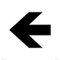 DV759: straight arrow only sign
