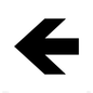 DV759: straight arrow only sign