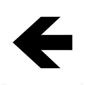 DV759: straight arrow only sign