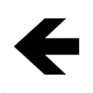 DV759: straight arrow only sign