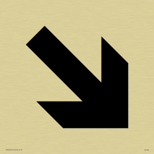 DV760: diagonal arrow only sign